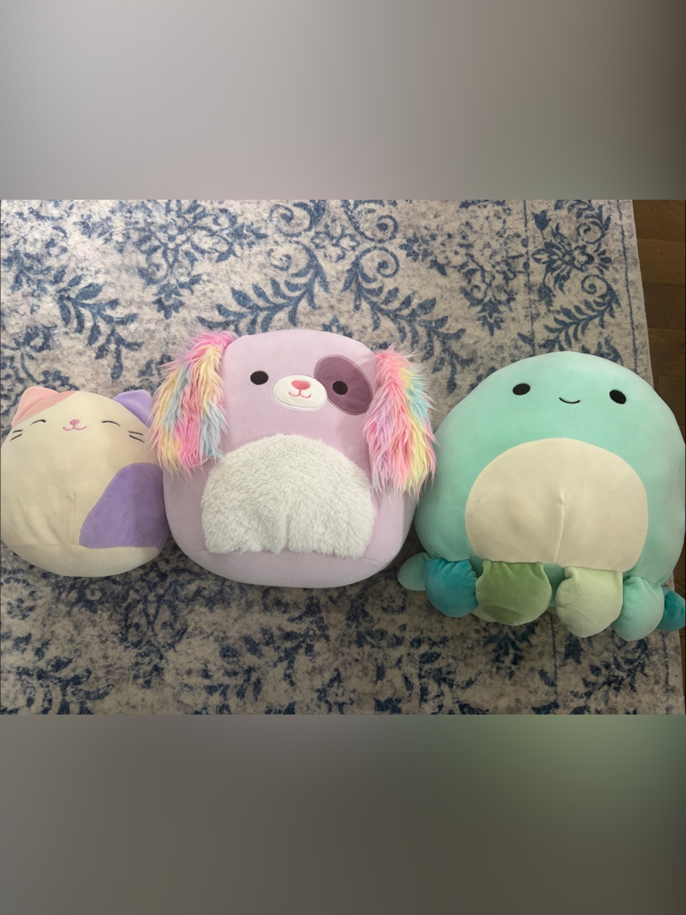 Squishmallows Pastel Purple Puppy with Rainbow Ears